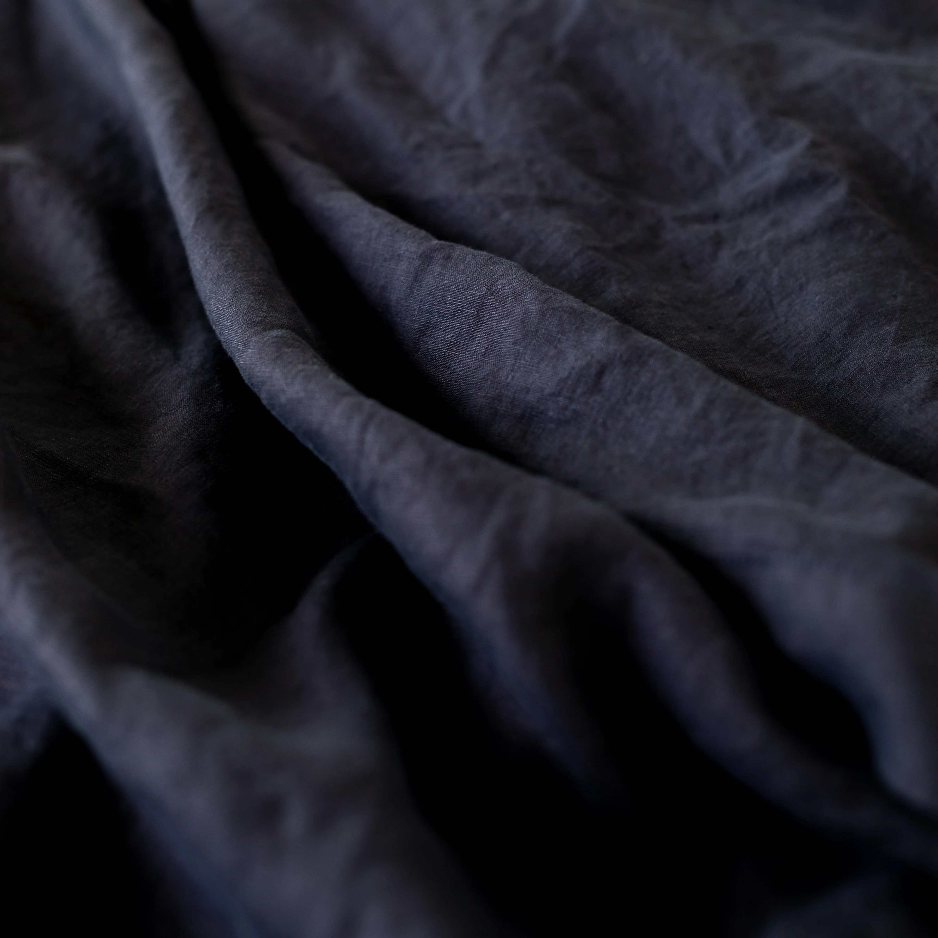 Midnight Blue Linen Duvet - Image 4