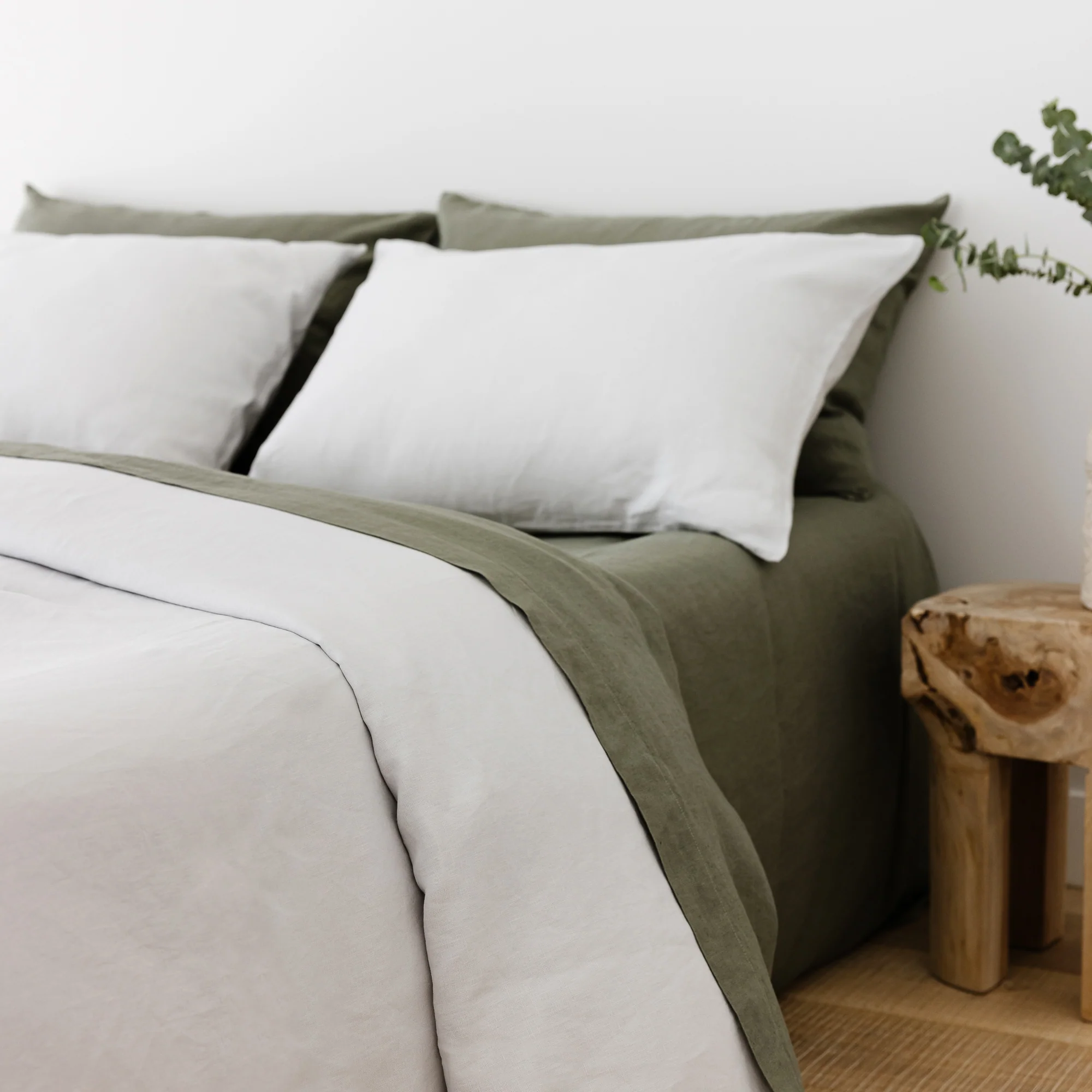 Light Grey Linen Pillowcases - Image 9