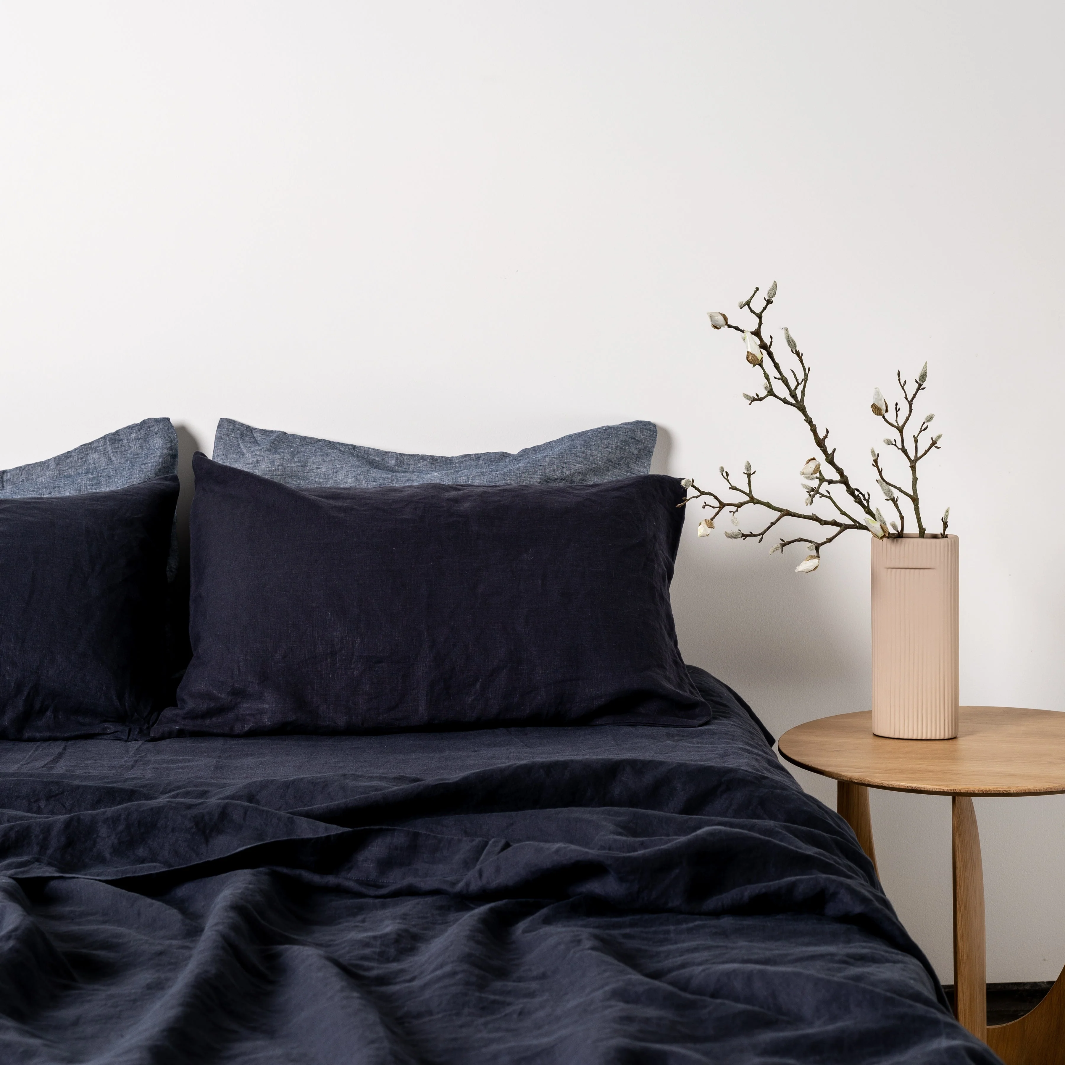 Midnight Blue Linen Pillowcases - Image 11