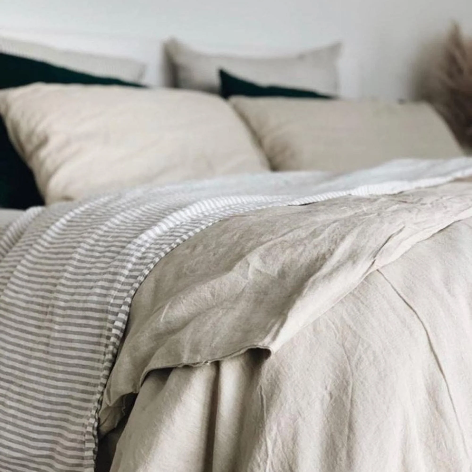 Natural Linen Fitted Sheet - Image 7