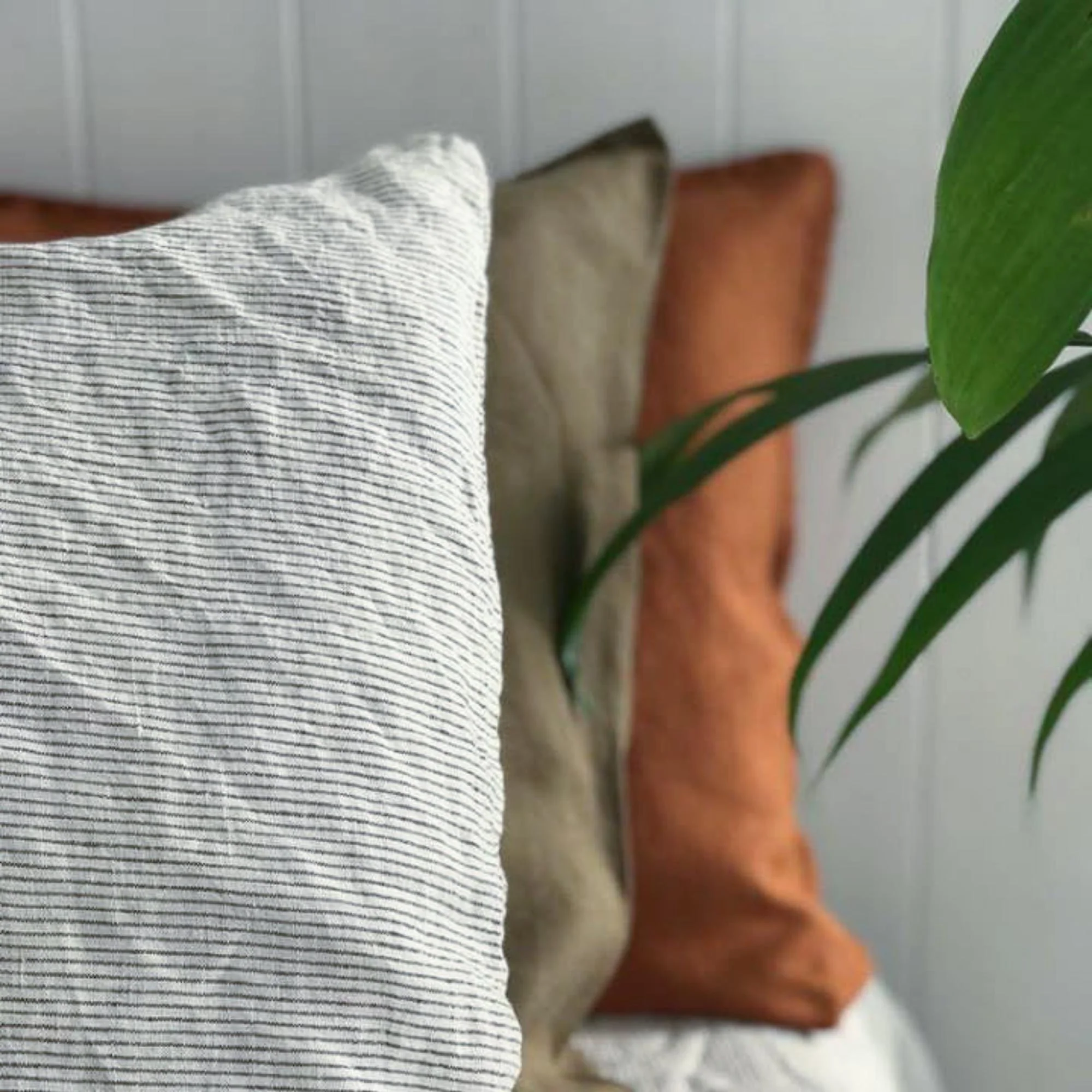Pinstripes Linen Pillowcases - Image 13