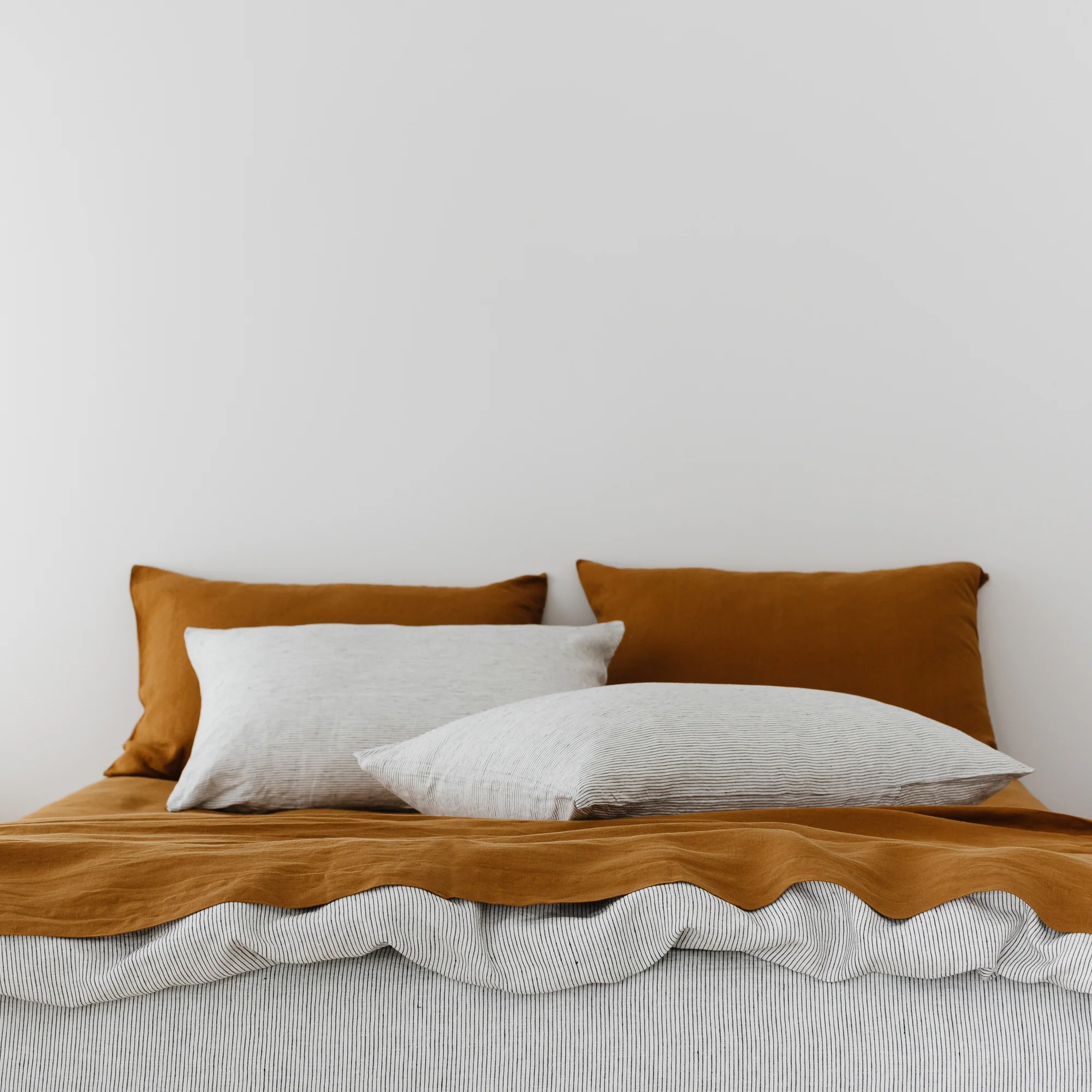 Pinstripes Linen Pillowcases - Image 5