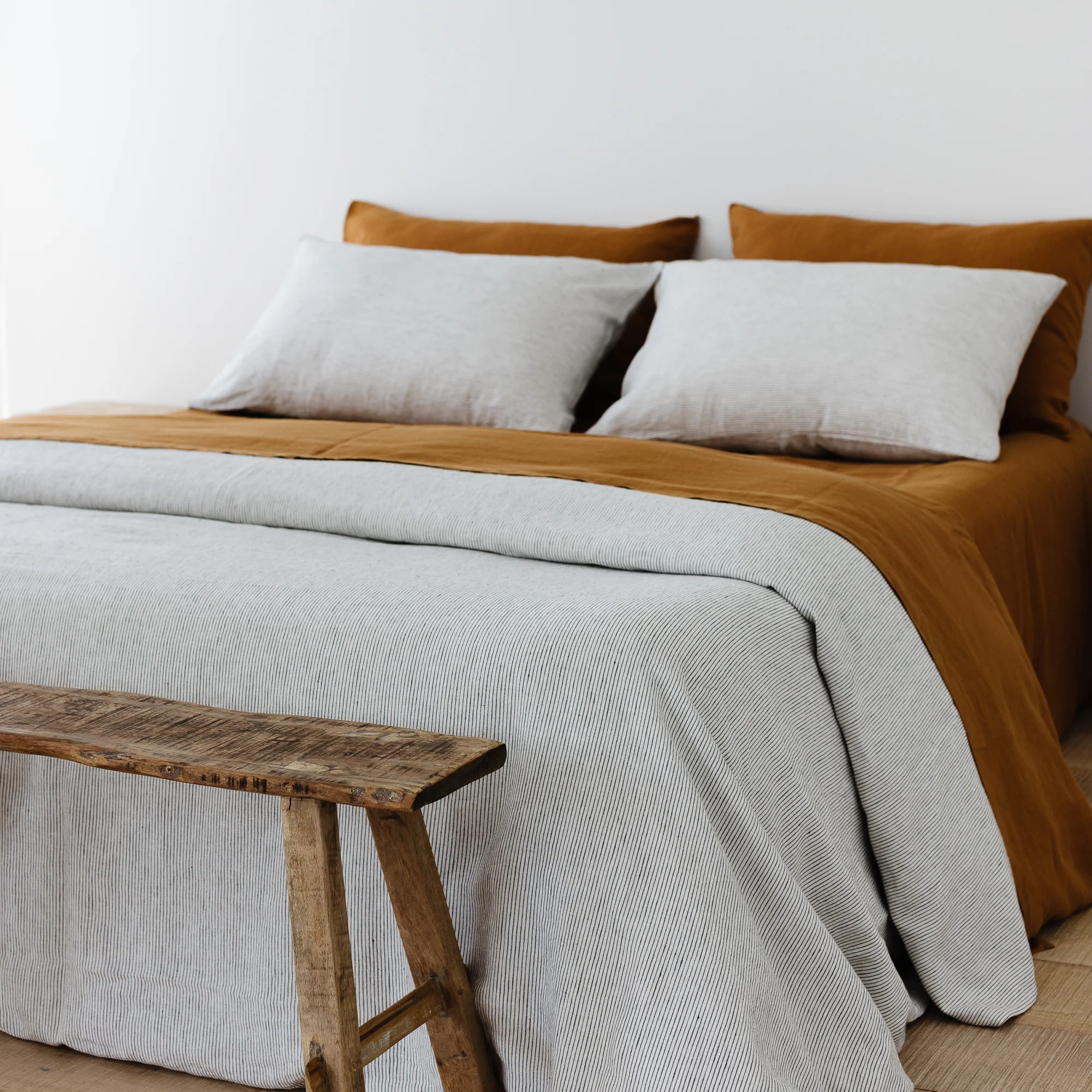 Pinstripes Linen Duvet - Image 10