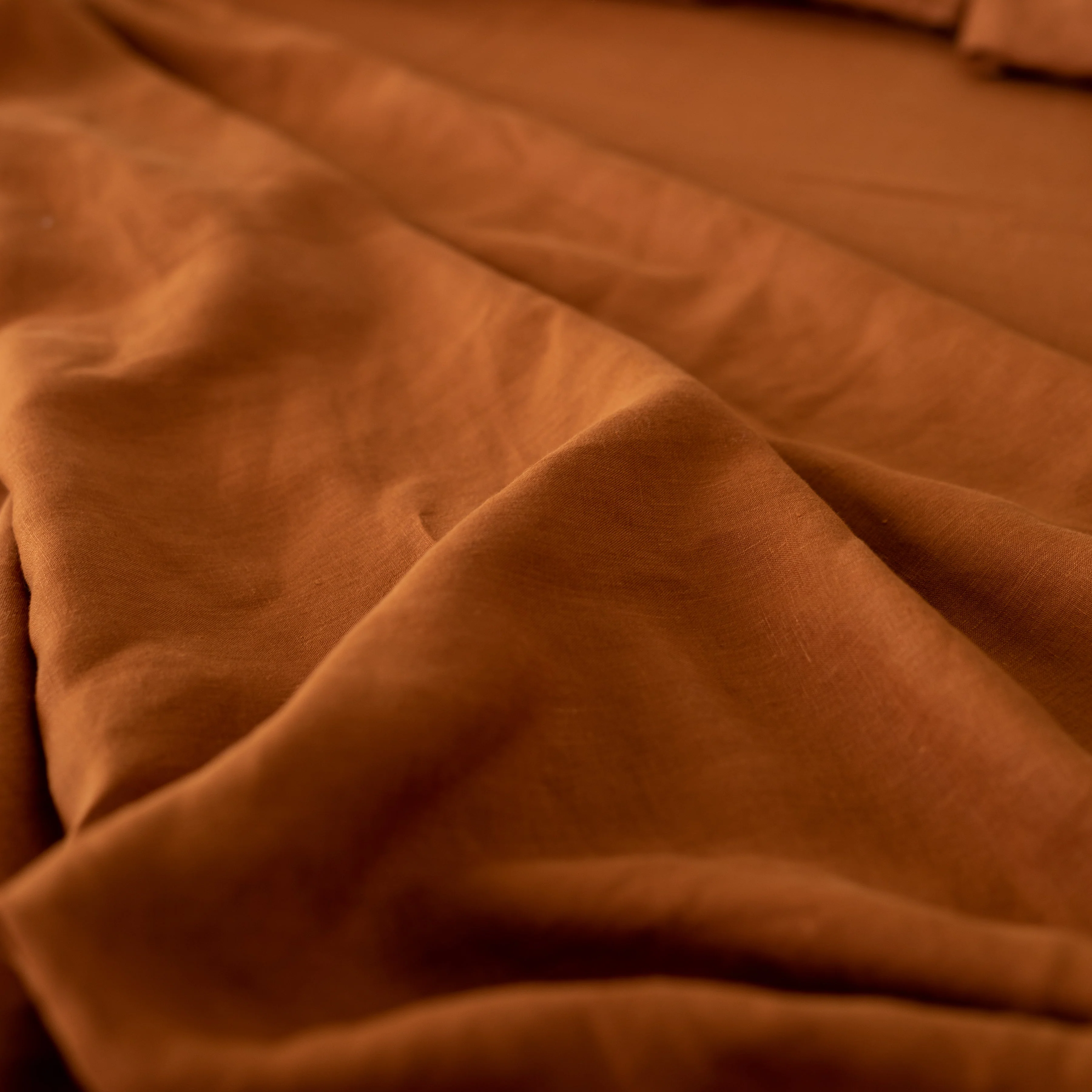 Tobacco Linen Fitted Sheet - Image 6